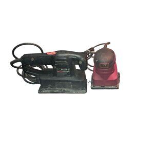 Black Decker Tool Shop Palm Sanders Lot Corded 120V 10000 OPM Woodworking Used